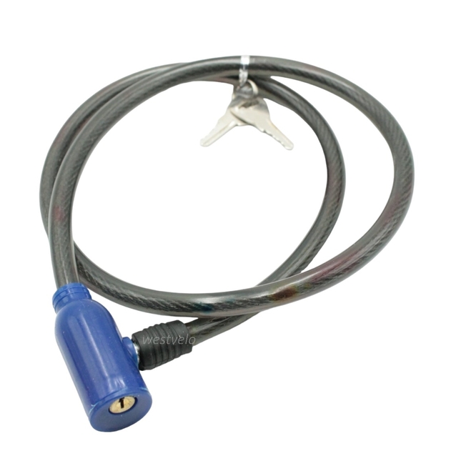 Замок MS-2 L-1.0m на ключ (різні кольори) фото westvelo.com