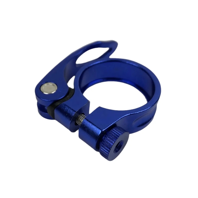 Хомут з ексцентриком труби сідла Ø34.9 мм алюміній синій фото westvelo.com