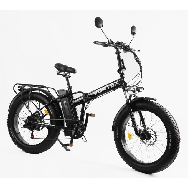 Електрофетбайк 24 AL Corso «VORTEX» TX-78950 алюміній, складний, двигун 500W, акумулятор 48V13Ah літієвий (к-т SHIMANO) чорний фото westvelo.com