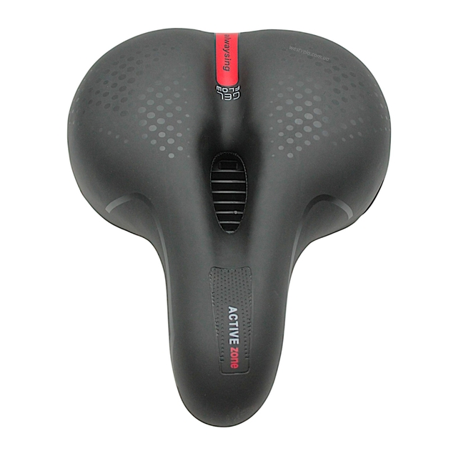 Сідло на демпферах з отвором AVANTI AFT-91, GEL FLOW (синє, червоне) з катафотом фото westvelo.com