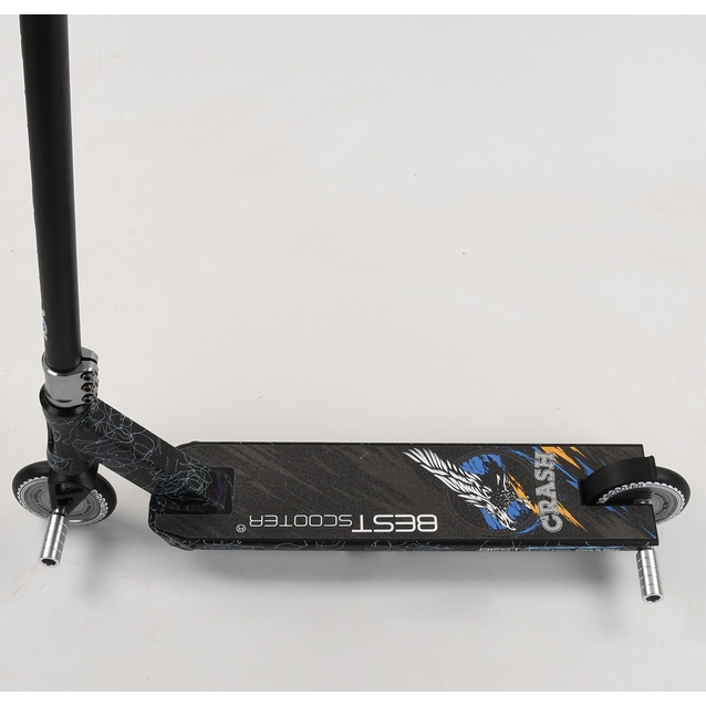 Самокат трюковий Best Scooter «CRASH» 37890 чорно-синій, HIC-система, пеги, AL диск та дека, колеса PU Ø110mm, ширина керма - 57 см фото westvelo.com