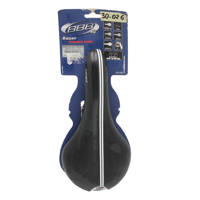 Сідло мтв BBB BSD-63W Razer mircrofiber CrMo (270х140мм) чорний фото westvelo.com