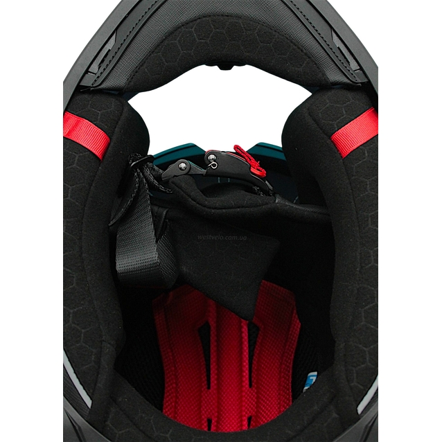 Мото шолом, закритий (L) "225" чорний матовий, вмонтовані окуляри з ручкою фото westvelo.com