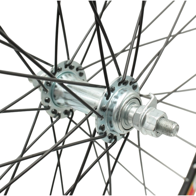 Колесо 28-29 перед, обід 2-ний чорний, втулка ST. на віночках, чорна спиця фото westvelo.com