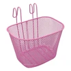 Кошик дитячий метал сіточка, на гачки, рожевий фото westvelo.com