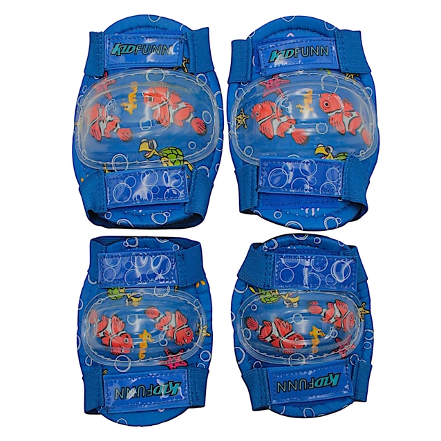 Комплект Longus FUNN 2.0 шолом+захист+фляга+рюкзак, синьо-червоний фото westvelo.com