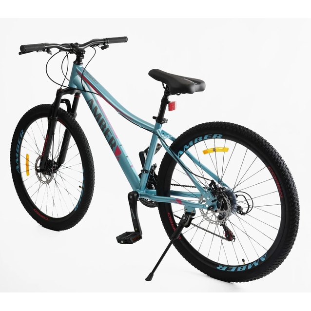 Велосипед 27.5 ST Corso «AMBER» MB-54811 сталь 15", (к-т SHIMANO) синьо-рожевий фото westvelo.com