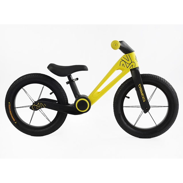 Велобіг 14 Corso надувні колеса, нейлонова складна рама NL-71040 жовтий фото westvelo.com