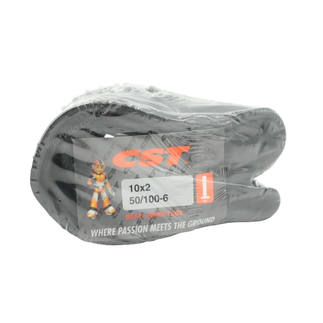 Камера 10 прямий ніпель АV 33 mm CST (2.00) (50-100-6) фото westvelo.com