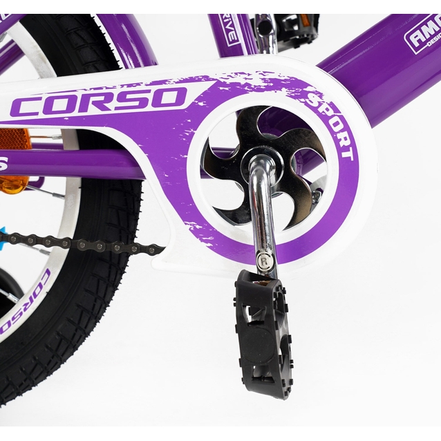 Дитячий велосипед 16 ST Corso «MAXIS» CL-16044 фіолетовий фото westvelo.com