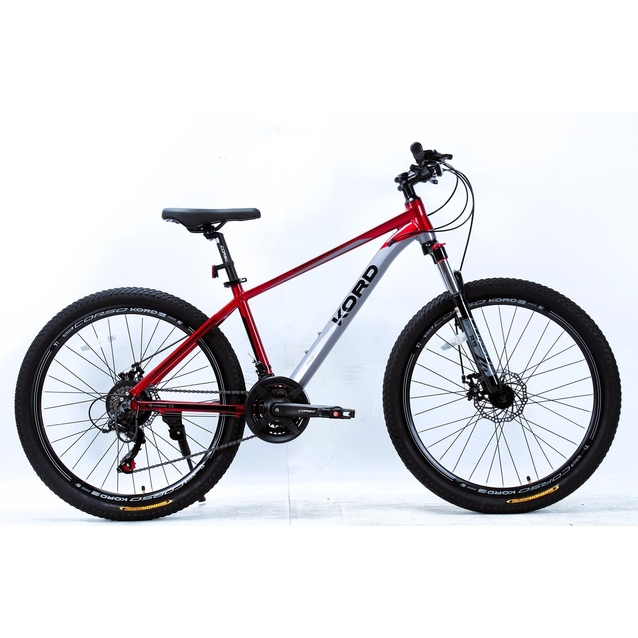 Велосипед 26 AL Corso «KORD» KD-26164 алюміній 15", (к-т SHIMANO) червоно-сірий фото westvelo.com