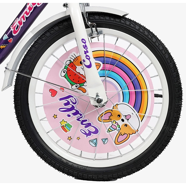 Дитячий велосипед 16 ST Corso «EMILY» ML-64522 фіолетово-рожевий фото westvelo.com