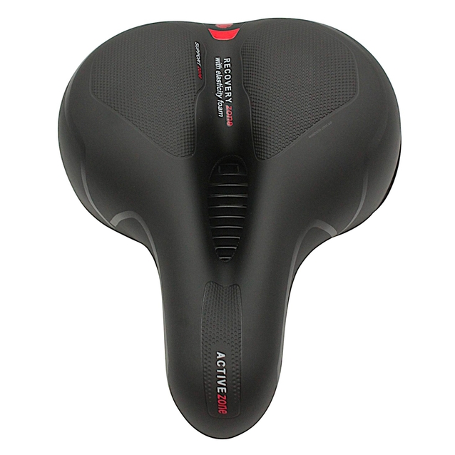 Сідло на демферах з отвором № 669В м'яке з катафотом фото westvelo.com