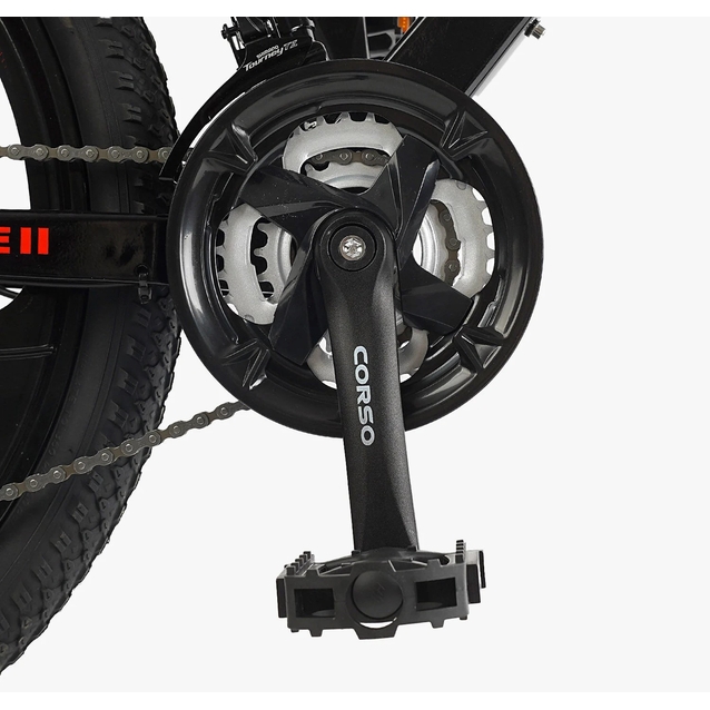 Велосипед 24 MG Corso «MAGNUM» MN-24255 магній 11", (к-т SHIMANO) біло-червоний фото westvelo.com