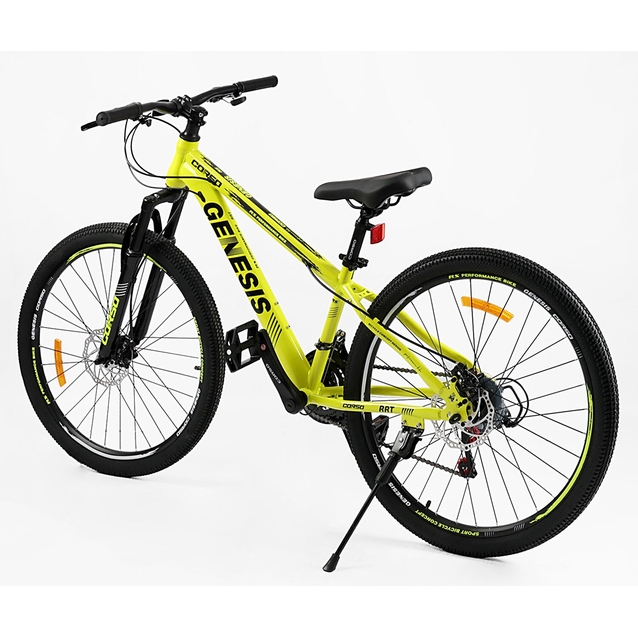 Велосипед 26 ST Corso «GENESIS»  T-26049 сталь 13", (к-т SunRun) жовтий фото westvelo.com