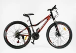 Велосипед 26 ST Corso «INTENSE» NT-26573 сталь 13", (к-т Saiguan) чорно-червоний фото westvelo.com