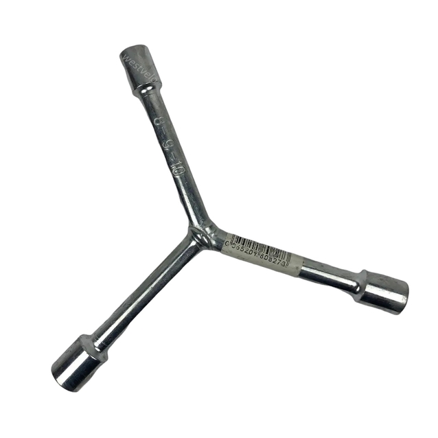 Ключ мерседес трьохсторонній з головками 8-9-10 фото westvelo.com