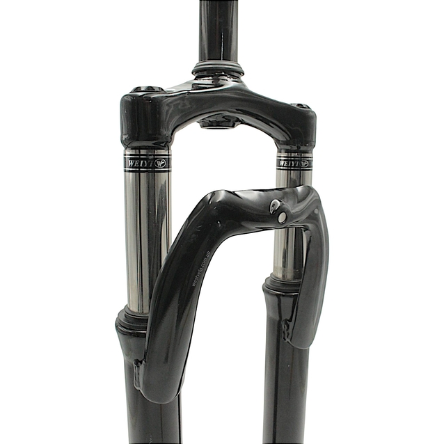 Вилка 26 аморт. безрізьб. CORSO (950) Ø28.6mm, disk. шток L-200mm чорно-червона глянцева фото westvelo.com