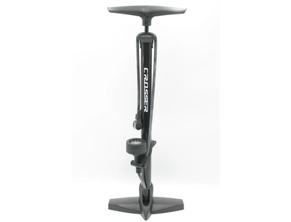 Насос авто з манометром CROSSER 3261 сталевий чорний, 2-ний наконечник (AV/FV)