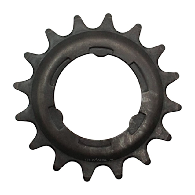 Зірка задня 16 зубів чорна для черв'ячної втулки Falcon фото westvelo.com