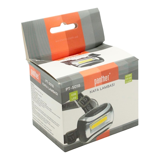 Ліхтар налобний на батарейках Panther PT-5018 фото westvelo.com