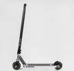 Самокат трюковий Best Scooter «WARRIOR» Т-30401 срібний, HIC-система, пеги, AL диск та дека, колеса PU Ø120mm, ширина керма - 58 см фото westvelo.com