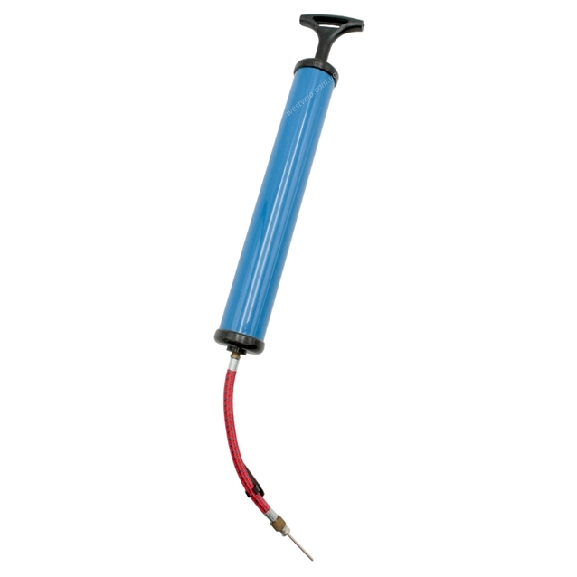 Насос для м'ячів, пластмасовий синій L-235мм. фото westvelo.com