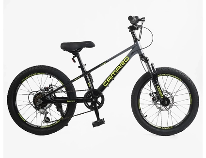 Велосипед 20 MG Corso «CAMARO» CM-76452 магній 11", (к-т SHIMANO) графітовий
