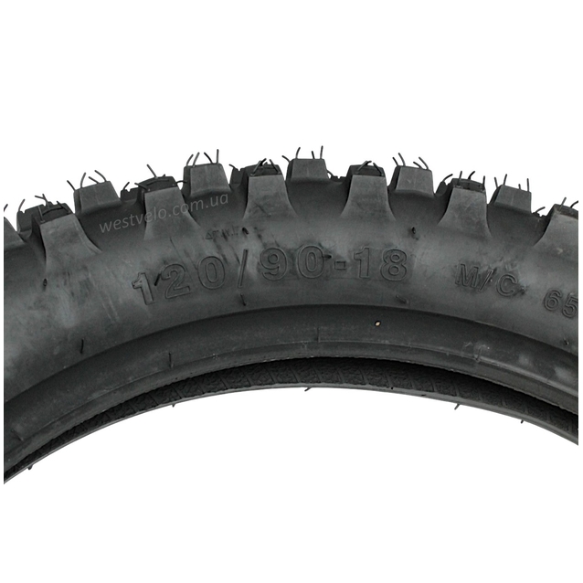 Покришка "18" 120/90-18 <SERVIS> Пакистан, SENDURO, шип-кросс TT фото westvelo.com