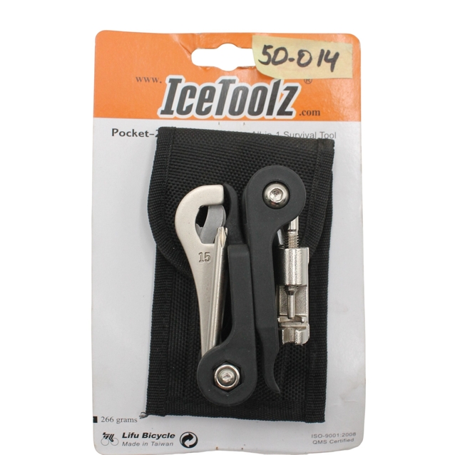 Мультитул ICE TOOLZ (91A4), 6-гранники+вижимка+лопатки+чохол, чорний (22 елементів) (Тайвань) фото westvelo.com