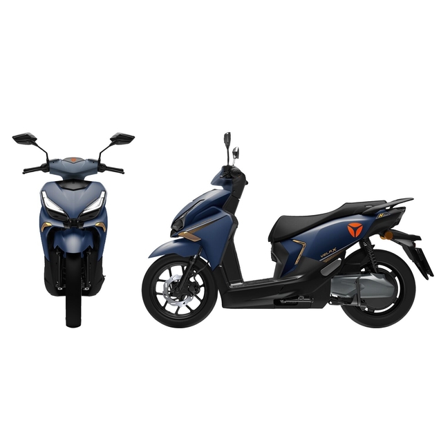 Електроскутер Yadea «VELAX» 04519, двигун 2000W, акумулятор 72V 30Ah літій-залізо-фосфатний, синій, колеса 14" фото westvelo.com