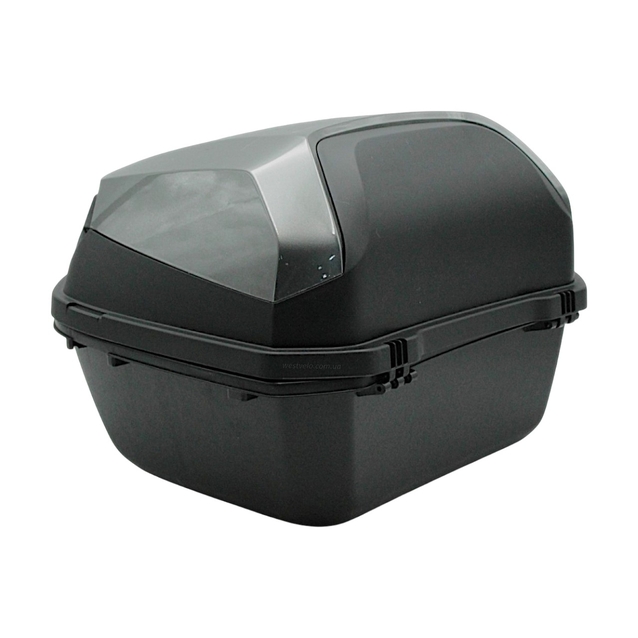 Кофр (багажник) для мотоцикла задній ROBIK 48 (400х400х280) 45L графіт з катафотом фото westvelo.com