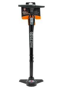 Насос авто з манометром BEE pump (ZF-042) сталевий чорний, 2-ний наконечник (AV/FV)