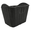 Кошик пластмасовий плетений чорний фото westvelo.com