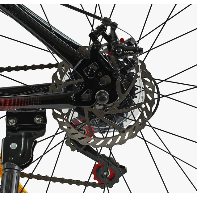 Велосипед 26 ST Corso «SKYWALKER» SW-26312 сталь 15", (к-т SunRun) чорно-червоний фото westvelo.com