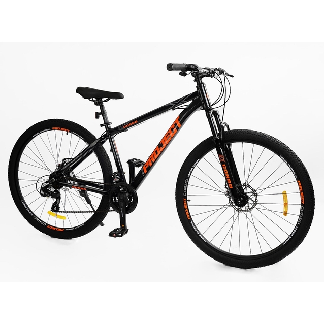 Велосипед 29 AL Corso «PROJECT» T-29077 алюміній 17", (к-т Saiguan) чорно-помаранчевий фото westvelo.com