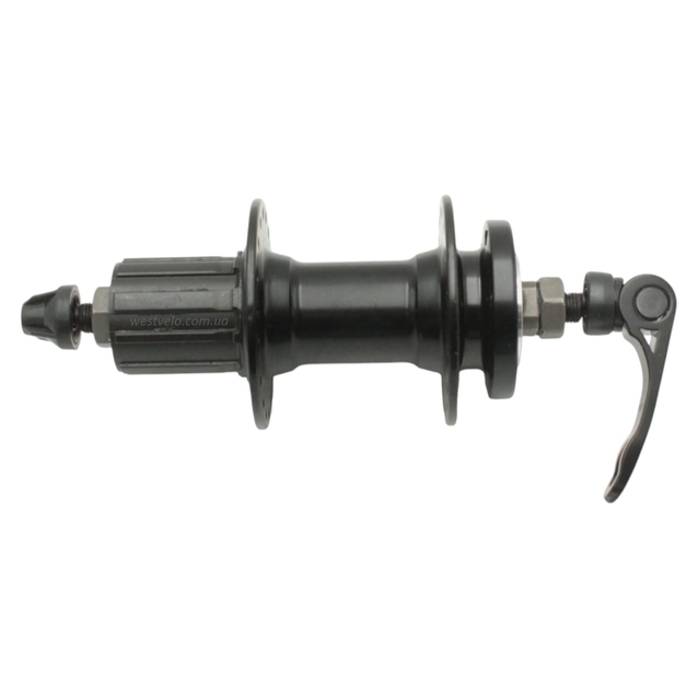 Втулка мтв задня, алюмінієва, касета 8-10S, диск гальма 6 бол, з ексцентриком, SHUNFENG (SF-A262) фото westvelo.com