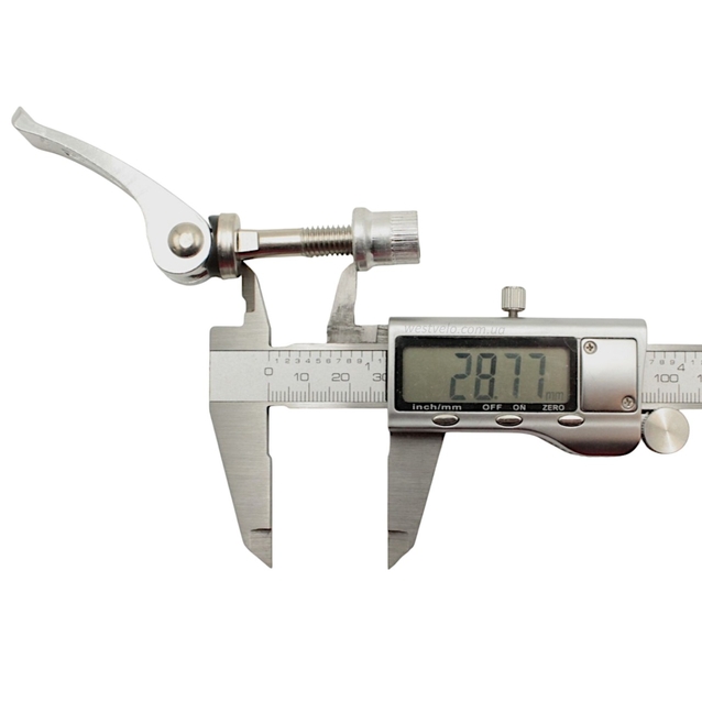 Ексцентрик труби сідла алюміній посилений, нікель L-45мм. Ø7,7мм фото westvelo.com