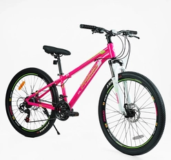 Велосипед 26 AL Corso «PRIMO» RM-26068 алюміній 13", (к-т Saiguan) рожевий