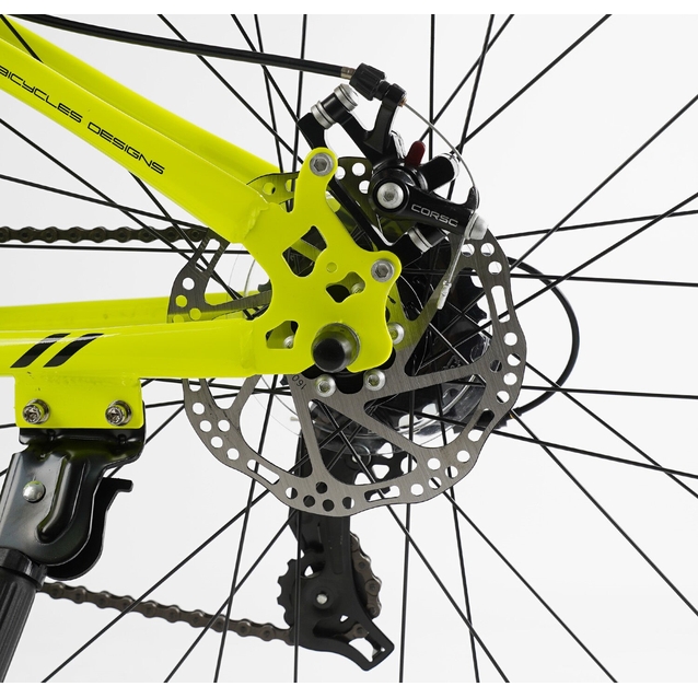 Велосипед 26 ST Corso «GENESIS» T-26430 сталь 13", (к-т Saiguan) жовтий фото westvelo.com