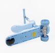 Самокат 2в1 Skyper KR-928/06 колеса PU Ø125mm/40mm зі світлом, блакитний, музика та підсвічування платформи, кермо складне фото westvelo.com