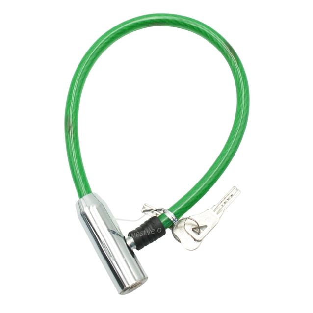 Замок метал на ключ Є на 0,5m (різні кольори) фото westvelo.com