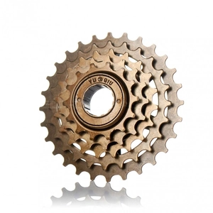 Зірка задня різьбова 5-рик SANYOU коричнева (14-28T)