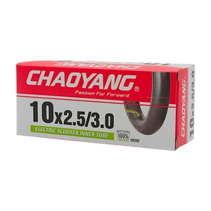 Камера 10 кривий ніпель CHAOYANG 2.50/3.00 CR202(60°x90°) (на електросамокат)