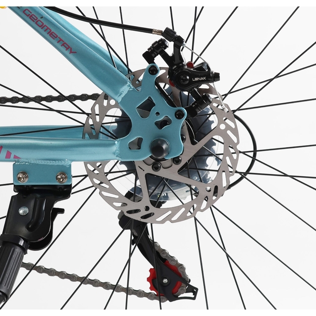 Велосипед 27.5 ST Corso «AMBER» MB-54811 сталь 15", (к-т SHIMANO) синьо-рожевий фото westvelo.com