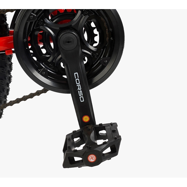 Велосипед 24 ST Corso «GENESIS» G-24604 сталь 11", (к-т Saiguan) червоно-білий фото westvelo.com