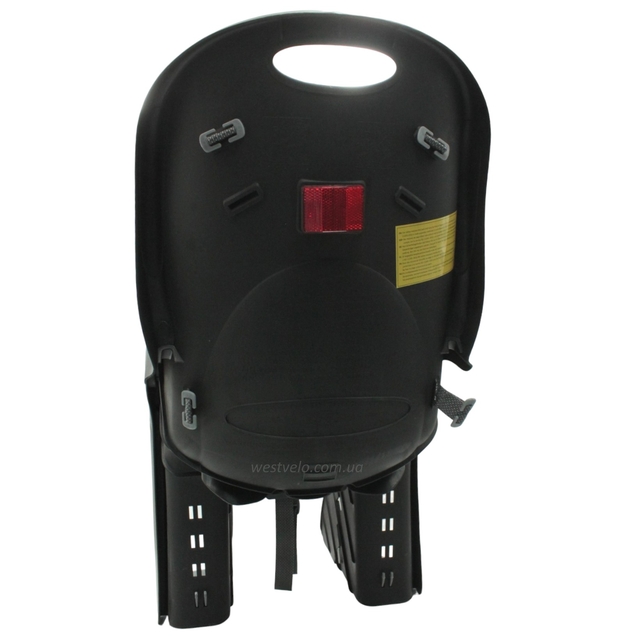 Крісло дитяче, пластик, на зад. багажник, "BQ-8A" з м'ягкою підкладкою, чорне фото westvelo.com