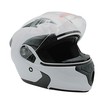 Мото шолом, трансформер (S 55-56) "517" білий глянцевий, вмонтовані окуляри фото westvelo.com