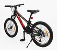 Велосипед 20 AL Corso «PROJECT» PJ-20527 алюміній 10", (к-т SunRun) чорно-червоний фото westvelo.com