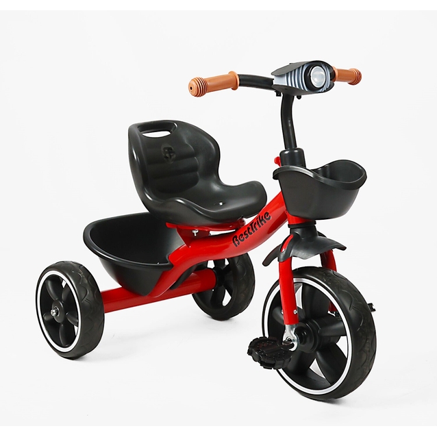 Дитячий велосипед 3-х колісний EVA (піна) Best Trike колеса 10-8, BS-40855/BS-40-855 червоний, сталева рама, озвучування фото westvelo.com